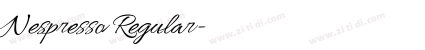 Nespresso Regular字体转换